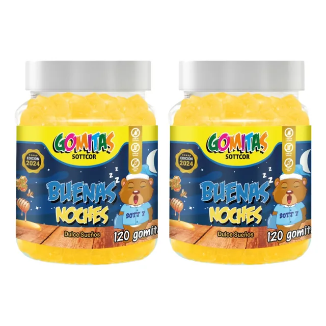 Buenas Noches Para Niños Gomitas Sottcor 100g Chicle X2