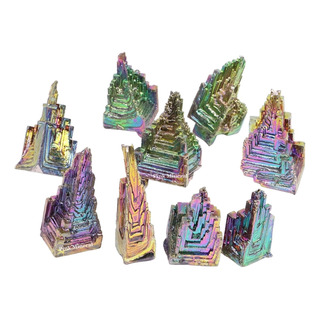 Torre De Bismuto Cristalizado 8g Para Colección Multicolor Torre De Bismuto Cristalizado 8g Para Colección Multicolor