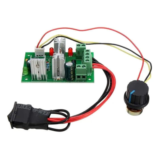 Controlador De Velocidade Do Motor Green Dc 6-30v 200w 16khz