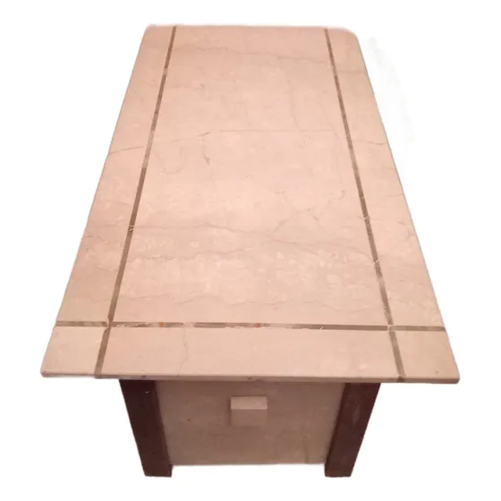 Mesa De Centro De Onix Y Bronce Mexicana