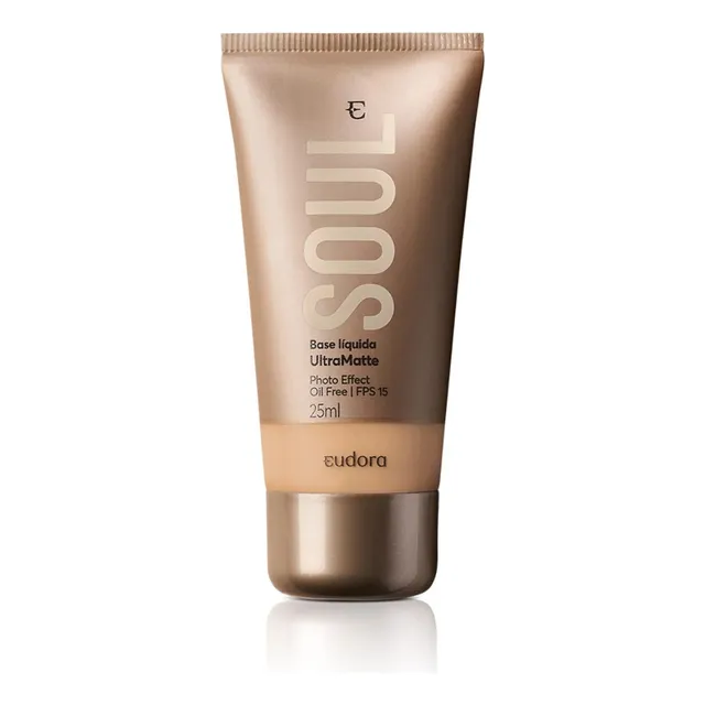 Base Líquida Eudora Soul Ultra Matte Cor 25 - 25ml