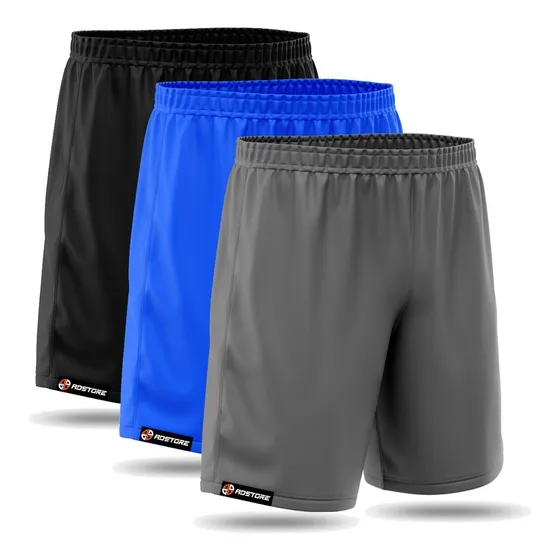 Kit 3 Bermudas Shorts Academia By Adstore 