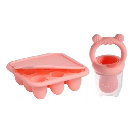 Chupete Fruta De Silicona + Molde Para Helados Bebes Gav Imp
