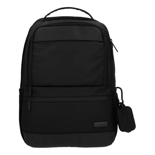 Mochila Ejecutiva Escolar Airpack Portalaptop Cosmo Crusier Color Negro Diseño De La Tela Lisa