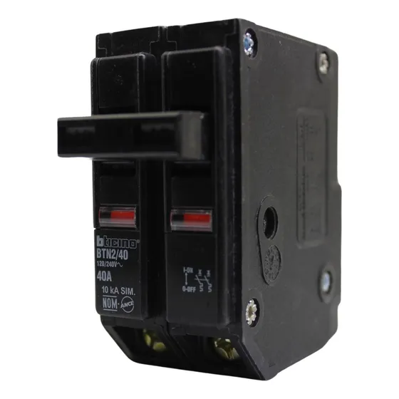 Pastilla Termica Doble 2 Polos 40 Amp Bticino  Btn2/40