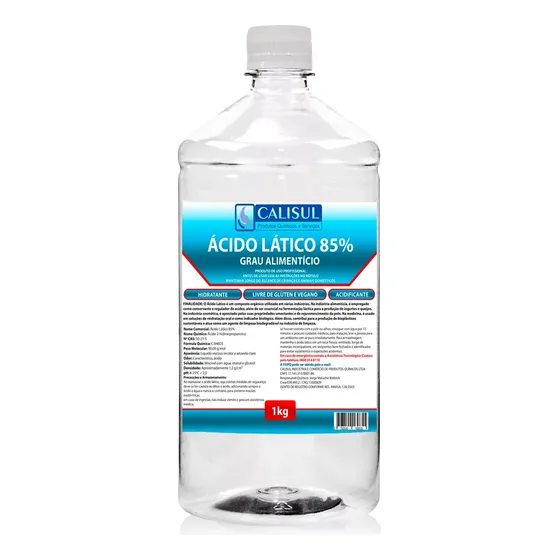 Ácido Lático 85% Alimentício - 1kg