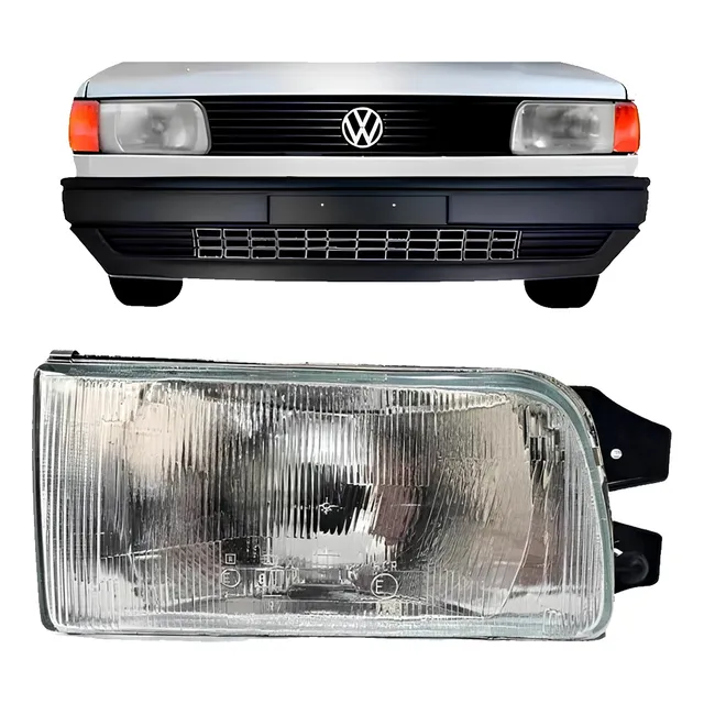 Farol Gol Quadrado 91 92 93 94 Vidro H4 Arteb E Cibié