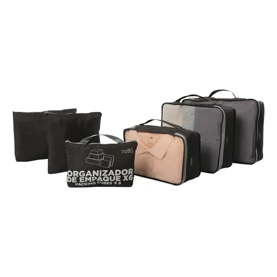 Organizador Totto Cube De 6 Sets Color Negro Negro | Cuotas sin interés