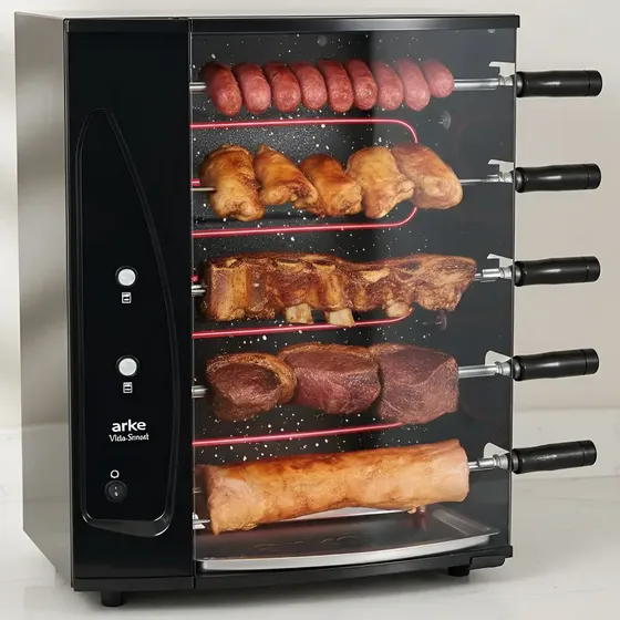 Churrasqueira elétrica Arke Vitta Smart 5 Parrilla eléctrica preta