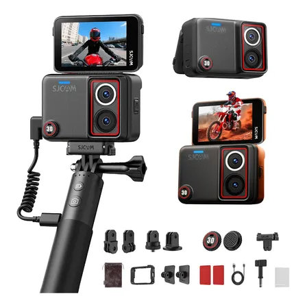 CÁMARA DE ACCIÓN SJCAM SJ30 CON PALO SELFIE BT