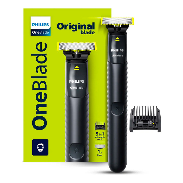 Aparador E Raspador Philips Oneblade Qp1425/10 Preto 5v Aparador E Raspador Philips Oneblade Qp1425/10 Preto 5v