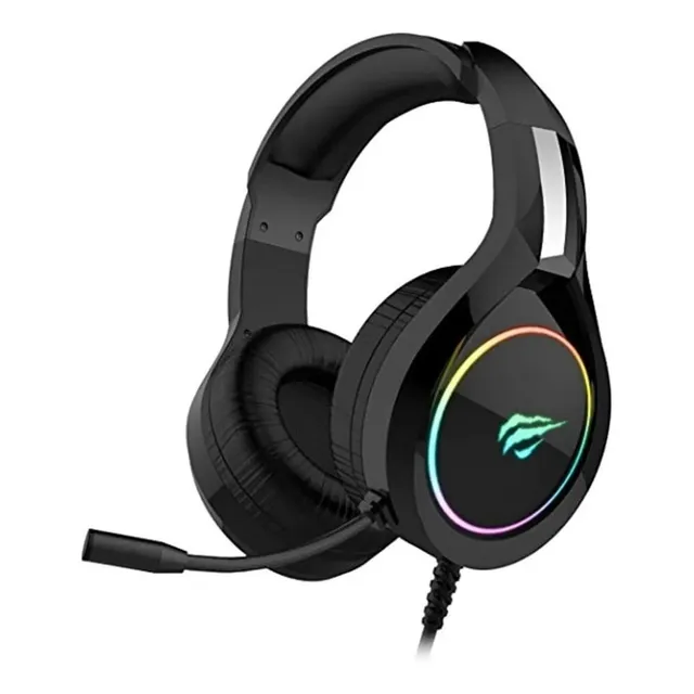 Auriculares gamer Havit Gamer H2232D H2232D negro con luz LED