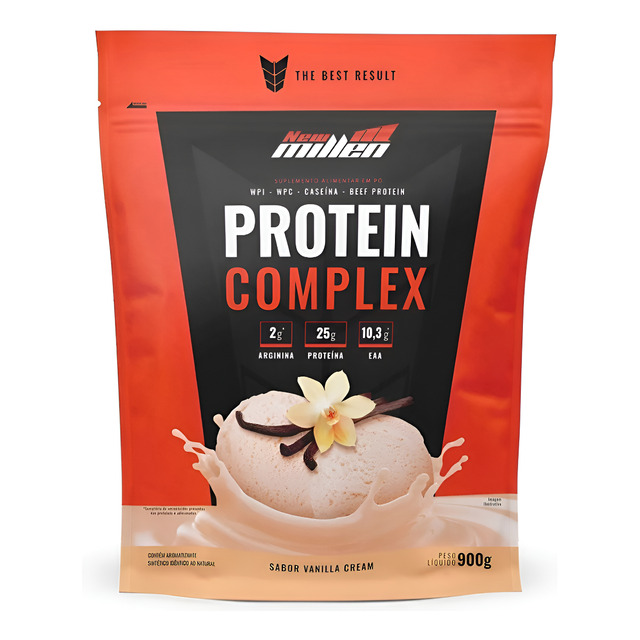 Suplemento En Pó New Millen Premium Proteínas De Protein Complex Sabor Baunilha X 900g Suplemento En Pó New Millen Premium Proteínas De Protein Complex Sabor Baunilha X 900g