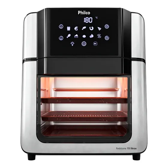 Air Fryer Oven Philco 15l Painel Digital Paf15a Cor Preto