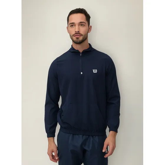 Sudadera Wilson Deportiva Resistente Medio Cierre Hombre
