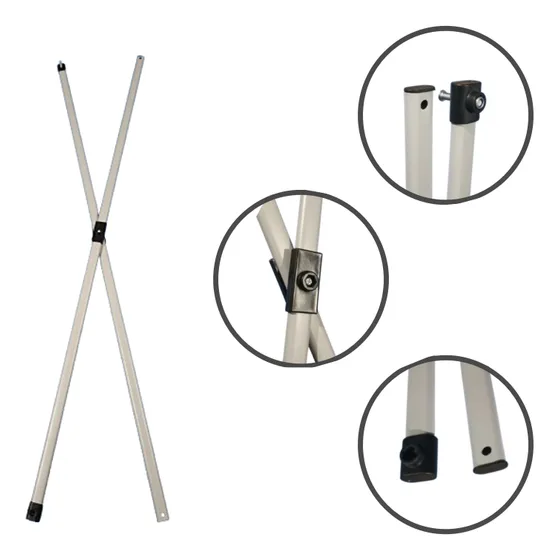 Peças X Articuladas 2 Barras 97cm Conserto Tenda Gazebo Bel