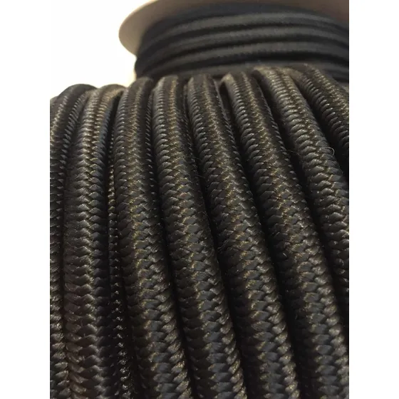 Soga Elastica 5mm X 100 Metros Para Tensores Pilates Negra