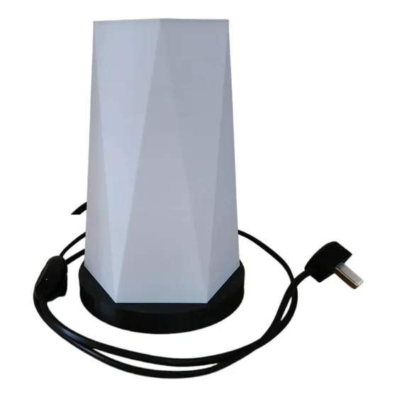 Lampara Velador Moderno Hexa Impresion3d Mesa De Luz 