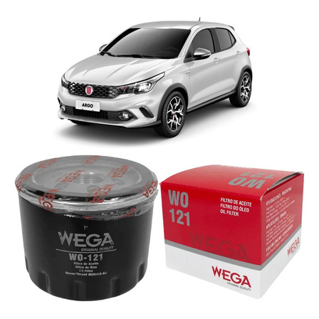 Filtro Óleo Fiat Argo Flex 1.0/1.3 2017 A 2025 Wega Wo-121 Filtro Óleo Fiat Argo Flex 1.0/1.3 2017 A 2025 Wega Wo-121
