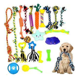 Juego De 20 Juguetes Interactivos For Perros, Cuerda Con Juego De 20 Juguetes Interactivos For Perros, Cuerda Con