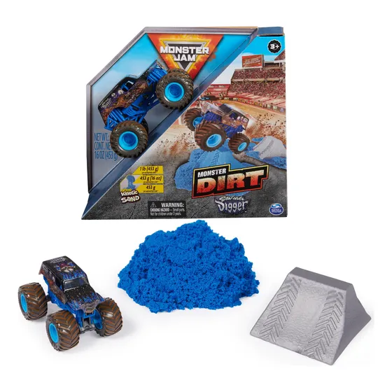 Excavadora Playset Monster Jam Son-uva Con Camión Fundido A