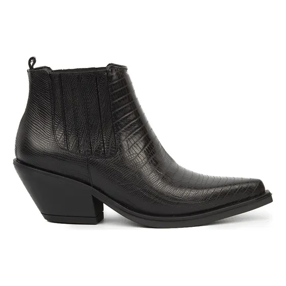 Botas Botinetas Texanas Corta Mujer Cuero Vacuno Fiori Darcy