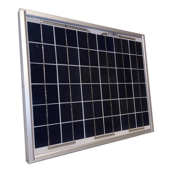 Panel Solar 12watts Solartec Para Cargar Baterías 12v Color Azul Acero Voltaje De Circuito Abierto 21.7v Voltaje Máximo Del Sistema 17.4v