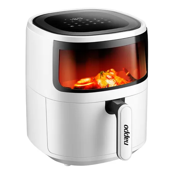 Freidora Sin Aceite Nappo Digital Táctil 5.7 Litros Visor Color Blanco