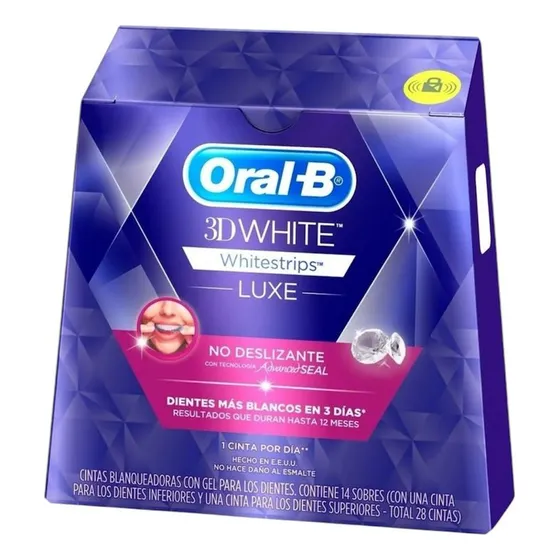 Tiras Blanqueador 14 Sobres Oral-b Whitestrips Advanced Seal