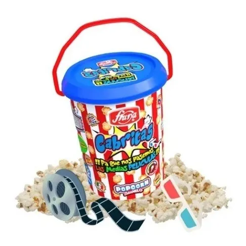 Balde De Cabritas - Popcorn Caramelo Fruna Balde 700g