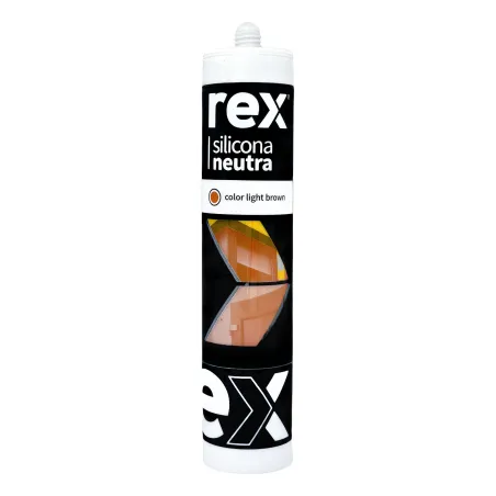 Silicona Neutra Rex Café Oscuro Cartucho 300ml