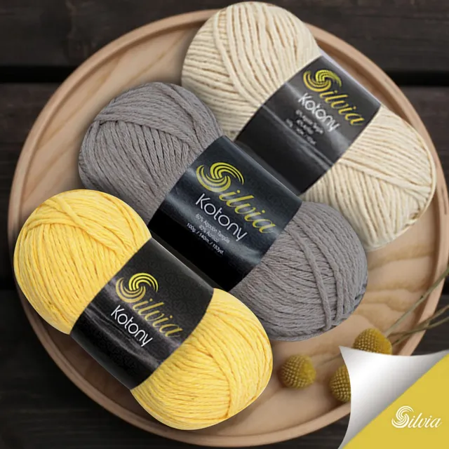 Hilo Lana Silvia Kotony Para Tejido. Tejer Crochet O Tricot.