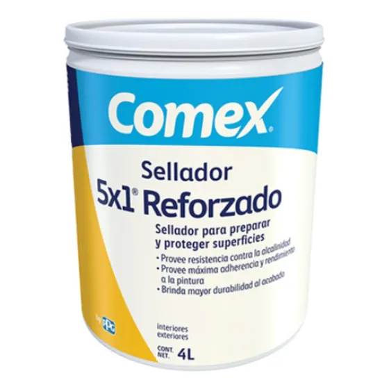 Sellador Comex 5x1 Reforzado Recubrimiento Superficies 4l
