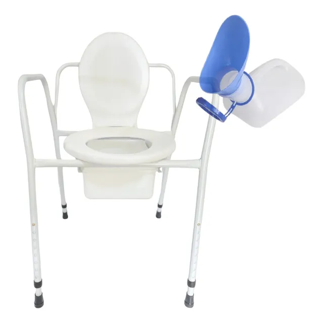 Eleva Inodoro Hierro Altura Regulable Respaldo+orinal Unisex