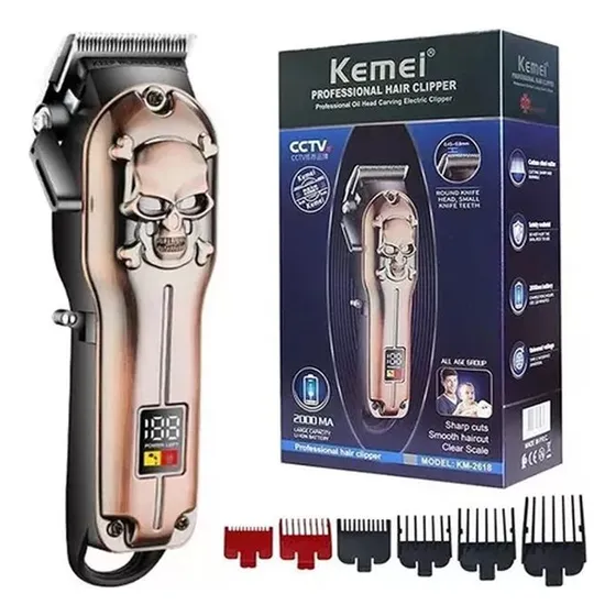 Maquina Afeitadora Kemei Km 2618 Clipper 1000mah Recargable