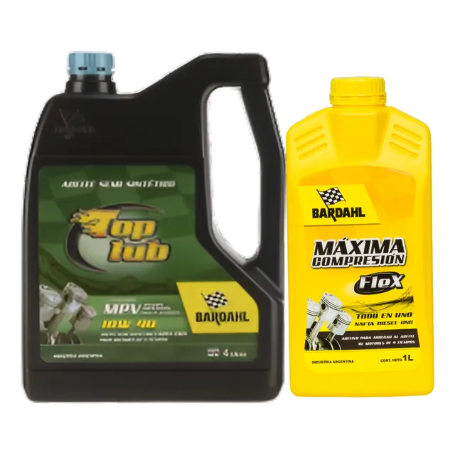 Aceite 10w40 4l Semisintético + Aditivo Máxima Compresión 1l