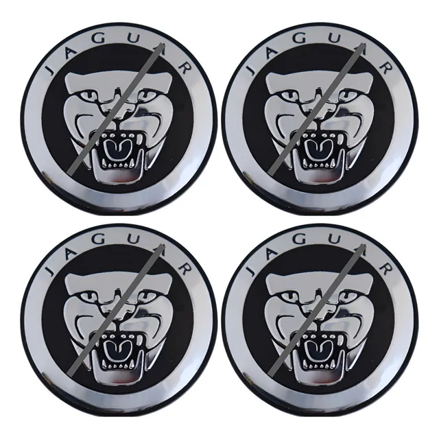 GLG Compatible 4 Tapas Centro De Rin For Jaguar 58 Mm