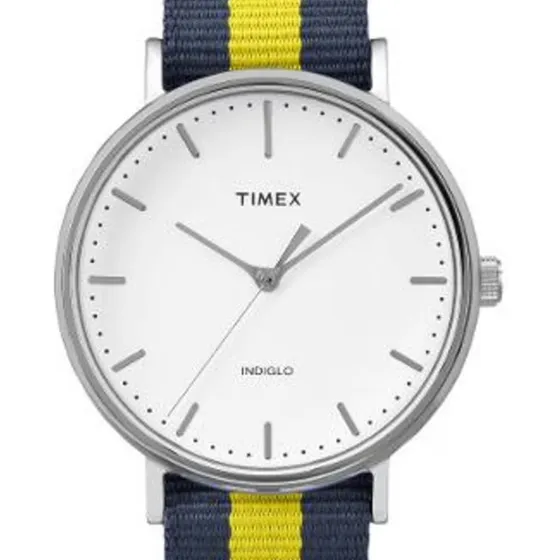 Reloj Timex Hombre Tw2p90900 Azul Plateado Blanco