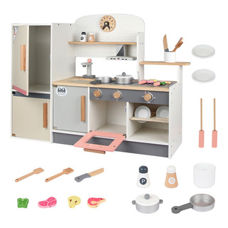 Juego De Cocina Infantil De Madera Simulada 16 Piezas Juego De Cocina Infantil De Madera Simulada 16 Piezas