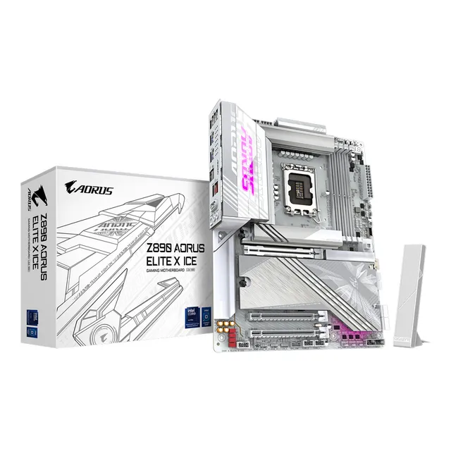 Motherboard Gigabyte Z890 Aorus Elite X Ice Ddr5 Socket 1851 Color Blanco