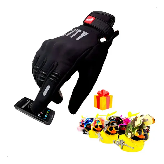 Guantes City Impermeable Con Tactil Para Moto Color Negro Talla Xl | Cuotas sin interés
