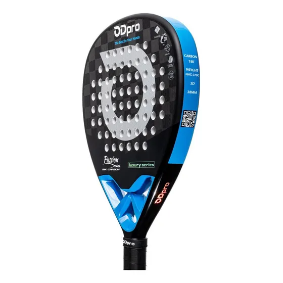 Paleta De Pádel Odpro Passion 2025 - Potencia Y Control 18k Celeste