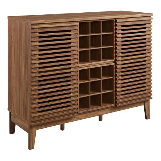 Modway Render Mid-century - Mueble Moderno Para Bar De Vino.