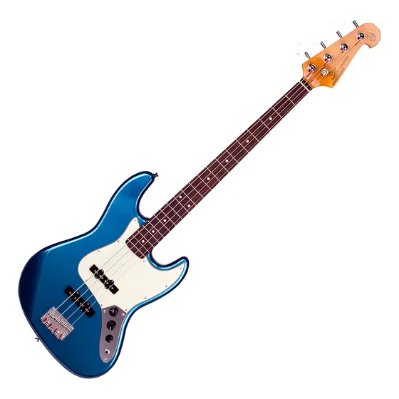 Baixo Sx Sjb62 Jazz Bass 4 Cordas Passivo Lake Pacific Blue Cor Azul-marinho Orientação da mão Destro