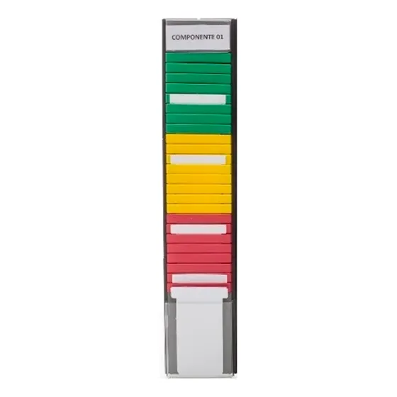 Kanban Base C/ 24 Suportes De Cartão + 50 Cartao T Cartolina