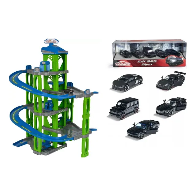 Mega Garage Majorette 73cm Hot Lavadero Wheels + 5 Carros