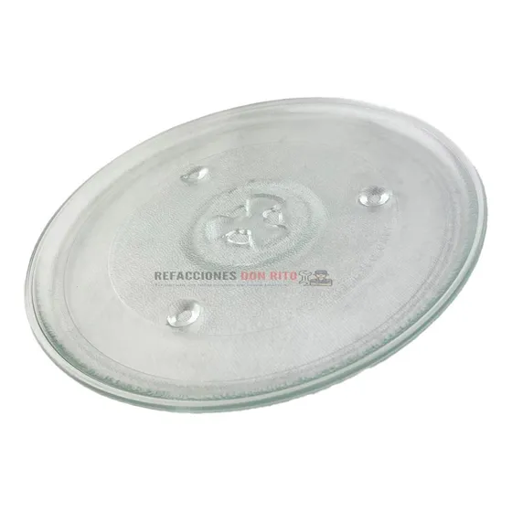 Plato D/cristal Para Microondas 27 Cm Diametro