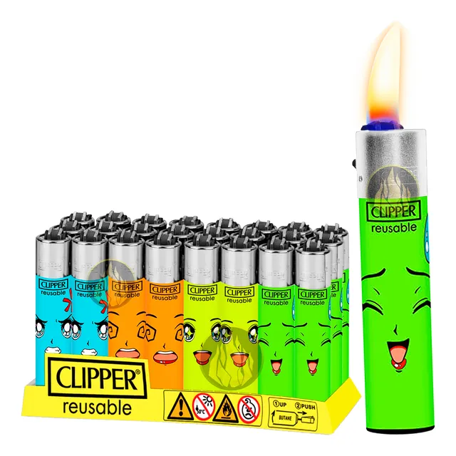 Encendedor Recargable Butano Variado Clipper Mayoreo Paquete