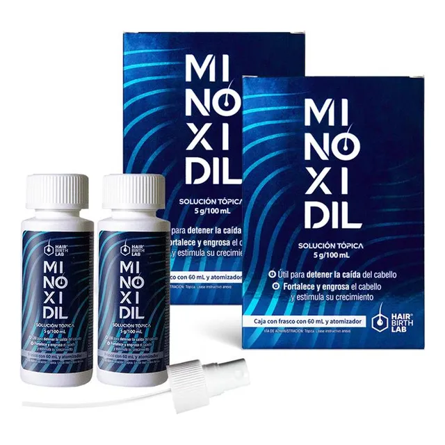 Minoxidil 5% Hair Birth Lab 60 Ml - 2 Pack