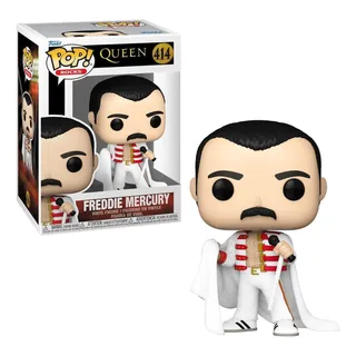 Queen Boneco Funko Pop Freddie Mercury With Cape #414 Queen Boneco Funko Pop Freddie Mercury With Cape #414